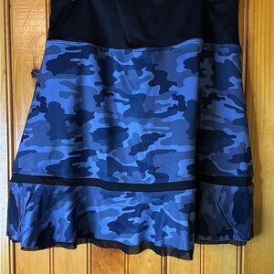 Chic Blue Camo Mini Skirt